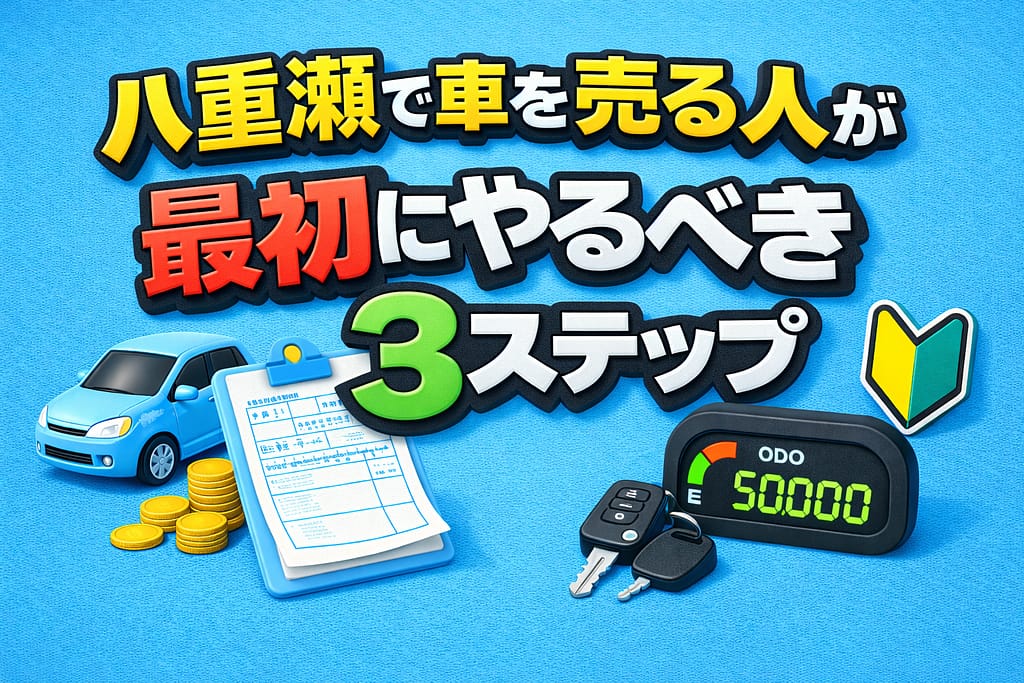 八重瀬で車を売る人が最初にやるべき3ステップ
